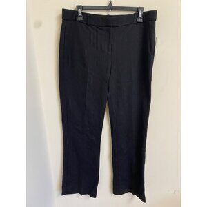Amanda Chelsea Women's Black Modern Fit Wide Leg Full Length Pants Size 10 NWT